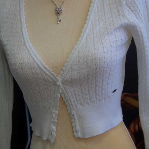 Jenna Jameson Vintage Guess V-Neck Crop Top Total 90's - Picture 5 of 8